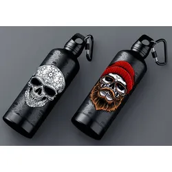 BC HARDROCK Wasserflasche Motiv Bart