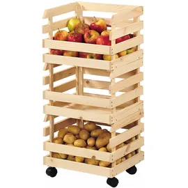 KESPER Kartoffel- & Obsthorde 3 tlg., FSC®-zertifiziertem Kiefernholz