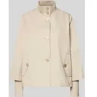 s.Oliver Regular Fit Jacke aus Baumwoll-Mix, Beige, 40