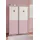 möbel-direkt.de Drehtürenschrank Cindy 139 x 200 x 65 cm Weiß/Rosa