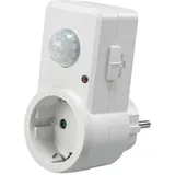 ChiliTec Steckdose mit Bewegungsmelder 120°, 9m Reichweite , 230V/1200W, weiß