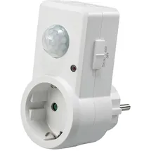 ChiliTec Steckdose mit Bewegungsmelder 120°, 9m Reichweite , 230V/1200W, weiß