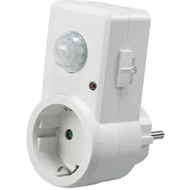 ChiliTec Steckdose mit Bewegungsmelder 120°, 9m Reichweite , 230V/1200W, weiß