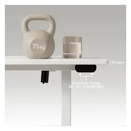 HJH Office Schreibtisch Worktime Weiß