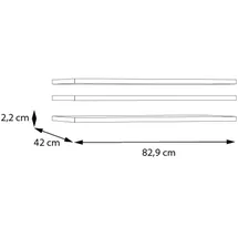 Forte Einlegeboden 3 tlg. Set 82,9 cm x 42 cm x 2,2 cm