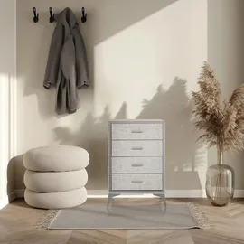 hjh living Skuffy 60 x 90 x 35,5 cm Grau