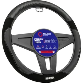 Sparco Lenkradbezug S122 Schwarz in Wildleder + PVC, SPCS122BK