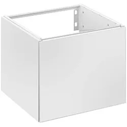 Keuco Edition 11 Waschtisch-Unterschrank 31198300002 Lack Seidenmatt, Glas Weiß, 43,5 x 35 x 43,5 cm, rechts
