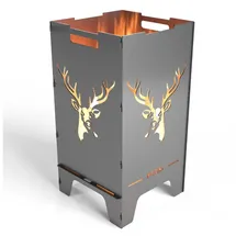 Mocavi Feuertonne Hirsch 73 cm | 3 mm Stahl