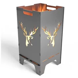 Mocavi Feuertonne Hirsch 73 cm | 3 mm Stahl