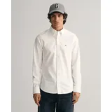 GANT Slim Oxford Langarmhemd White XL