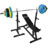 Gorilla Sports Hantelbank Schwarz