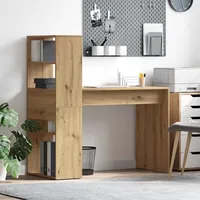 vidaXL Schreibtisch Artisan-Eiche 113 x 54 x 120 cm Holzwerkstoff