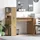 vidaXL Schreibtisch Artisan-Eiche 113 x 54 x 120 cm