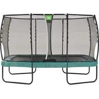 EXIT TOYS Allure Premium Trampolin 214 x 366 cm inkl. Sicherheitsnetz Grün