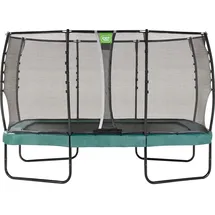 EXIT TOYS Allure Premium Trampolin 214 x 366 cm inkl. Sicherheitsnetz Grün