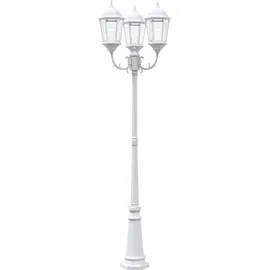 vidaXL Garten-Licht Weiß 235 cm Aluminium vidaXL