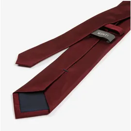 Monti Krawatte MONTI "RAUL", Herren, rot (bordeaux), Seide, Krawatten, aus reiner Seide mit edler Twill-Struktur – 7 cm breit