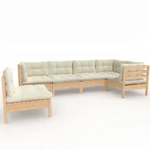 vidaXL Modell 11 Loungeset Kiefer beige