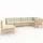 vidaXL Modell 11 Loungeset Kiefer beige