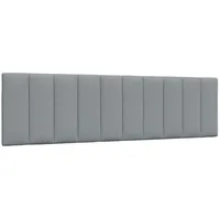 vidaXL Kopfteil-Kissen Hellgrau 180 cm Stoff
