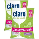 claro Multi All-in-1 Geschirrspül-Tabs - 140 Stück Öko-Spülmaschinen-Tabs - phosphatfrei & vegan - wasserlösliche Folie