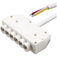 ISOLED Mini-Plug RGB 6-fach Verteiler female, 1m, 4-polig, IP54,