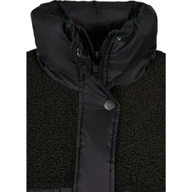 URBAN CLASSICS Sherpa Mix Puffer Jacke Black M
