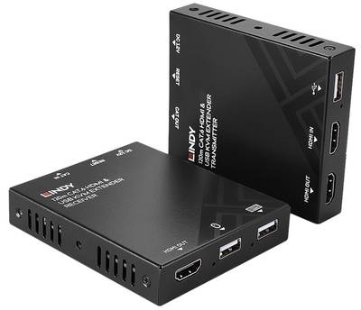 LINDY 120m Cat.6 HDMI 4K30 & USB KVM Extender