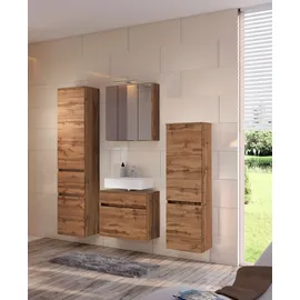 WELLTIME Waschbeckenunterschrank Baabe 60 x 55 cm Braun