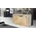 Vladon Valencia 155 x 92 x 40 cm Weiß matt / Eiche Natur / Braun