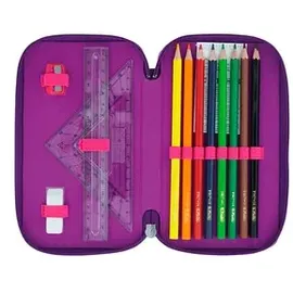 Herlitz Schüleretui TriCase 31-teilig Dip Dye Pink/Purple