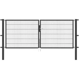 GAH Alberts Doppeltor 300 x 120 cm Anthrazit/Metall