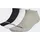adidas Thin Linear Low-Cut Socken, 3 Paar Medium Grey Heather / White / Black 46-48