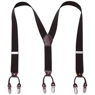 KANGDAI Hosenträger für Herren Breit Y Style 3.5 CM Mit Sehr 6 Starke Metall Clip Durable Elastic Verstellbare Hosenträger Geschenkbox für Herren und Damen - Einheitsgröße