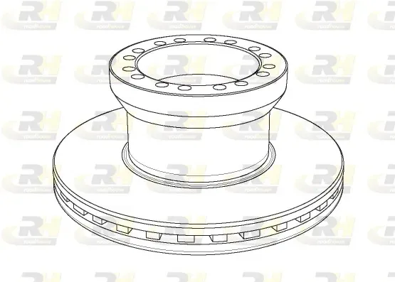 ROADHOUSE nsx115520 Vorderachse belüftet 330mm 34mm für DAF