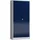 Classix Stahlschrank X-530341 enzianblau, lichtgrau 92,0 x 42,0 x 194,5 cm, aufgebaut