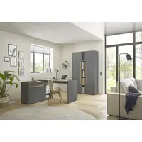 Home Affaire Büromöbel-Set CiTY/GiRON, (Set, 6-tlg) grau