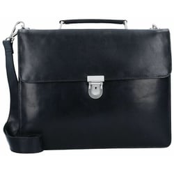 Leonhard Heyden Cambridge Aktentasche Leder 38 cm Laptopfach schwarz