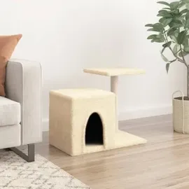 vidaXL Kratzbaum mit Sisal-Kratzsäulen 50,5 cm creme