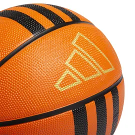 adidas Unisex 3-Stripes Rubber X3 Basketball Recreation Ball, Basketball Natural/Black/Gold Metallic, 5