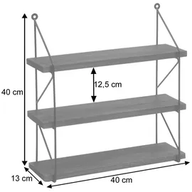 MCW Wandregal K78 40x40x13cm Weiß