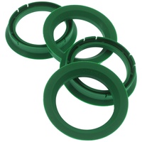 4X Zentrierringe 72,5 x 56,6 mm Grün Felgen Ringe Made in Germany