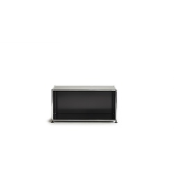 USM Regal graphitschwarz, Designer Prof. Fritz Haller, 39x78x38 cm