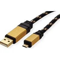 Roline GOLD USB 2.0 Kabel, A ST - Micro
