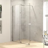 Hüppe Xtensa Pure Walk-In Duschtür links 120 x verschiedene Größen silber teilmattiert XT0103069301881
