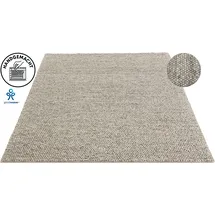 LeGer Home by Lena Gercke Wollteppich "Ainhoa, handgewebt, Wolle" Gr. 1, beige (sand), B:60cm H:12mm L:90cm, Kunstfaser, Wolle, LEGER HOME BY LENA GERCKE, Teppiche, einfarbig, Wolle, Teppich, Wohnzimmer, Schlafzimmer, Esszimmer