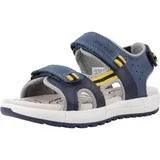 GEOX J ALBEN Boy Sandal, AVIO/DK YELLOW, 24 EU