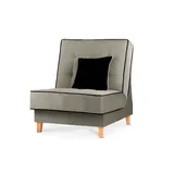 Konsimo Schlafsessel Dozer Velours 80 x 94 x 93 cm Beige mit Schlaffunktion