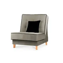 Konsimo Schlafsessel Dozer Velours 80 x 94 x 93 cm Beige mit Schlaffunktion